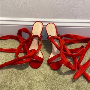 Nasty Gal Faux Suede Heel